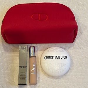 Dior Le Baume , Dior concealer and red pouch New